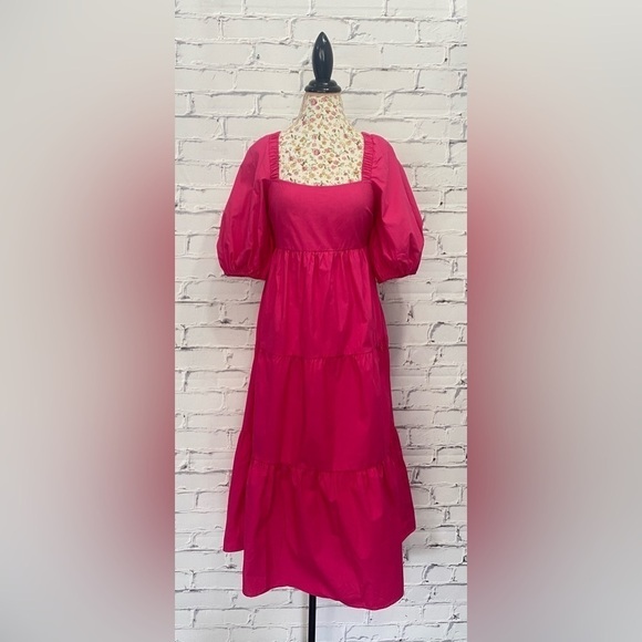 MINKPINK Pink Midi Dress - Picture 1 of 7